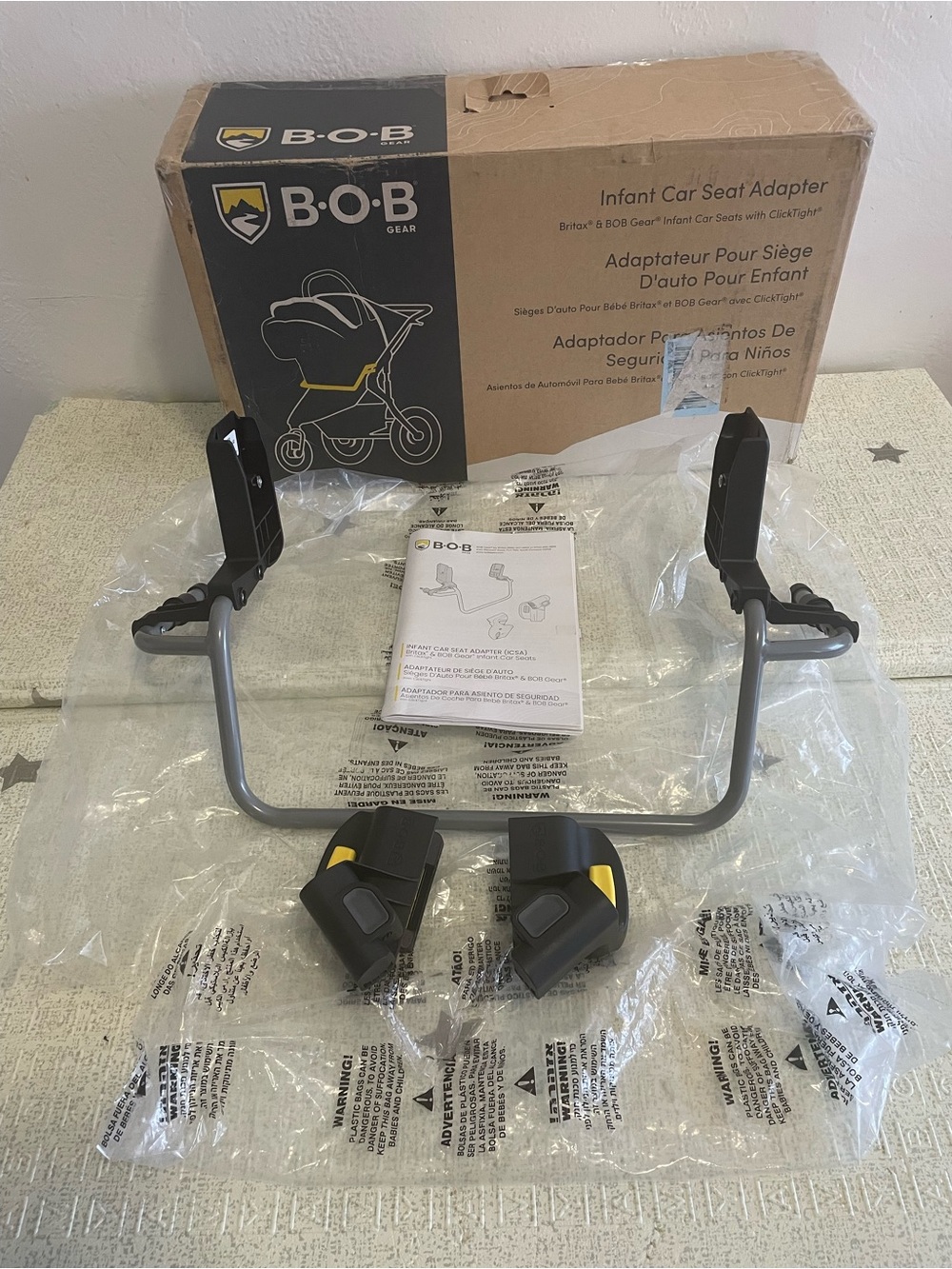 BOB Gear Infant Car Seat  adapter Britax with ClickTight